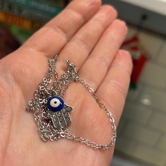 Hamsa Evil Eye Necklace 5/$25 - Picture 9 of 11